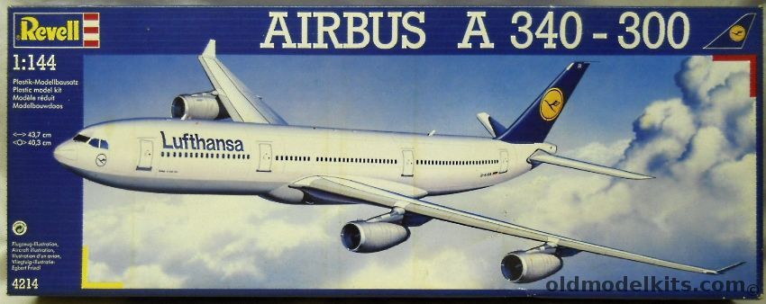 Revell 1/144 Airbus A340-300 - Lufthansa (A340), 4214 plastic model kit